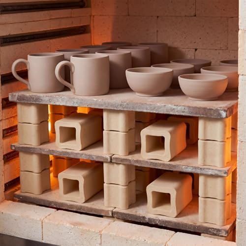 Nuanchu 4 Pack Kiln Post High Alumina Kiln Posts, 1 x 1 Inch