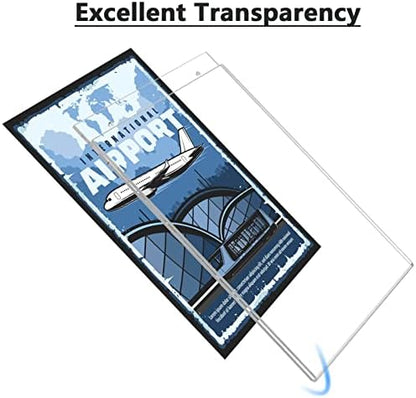 MaxGear Wall Mount Sign Holder, 8.5 x 11, Vertical, 6 Pack