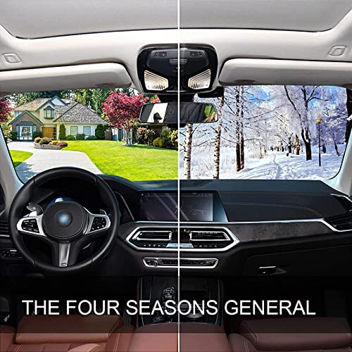 Windshield Sun Shade Abstract Flower Tree Front Window Block UV Shades Visor Reflective Retractable for Car SUV Trucks - color: A011