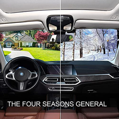 Windshield Sun Shade Abstract Flower Tree Front Window Block UV Shades Visor Reflective Retractable for Car SUV Trucks - color: A011
