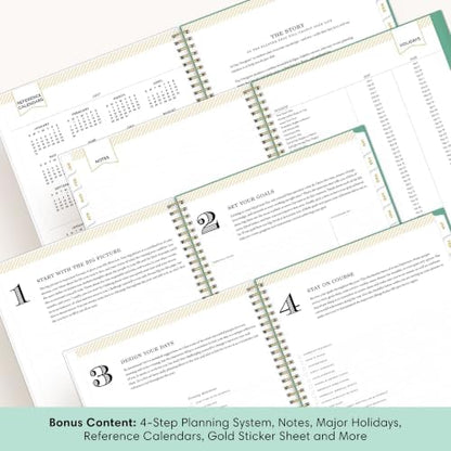 Blue Sky Day Designer 2027 Weekly & Monthly Planner, 8.5"x11", Peyton White