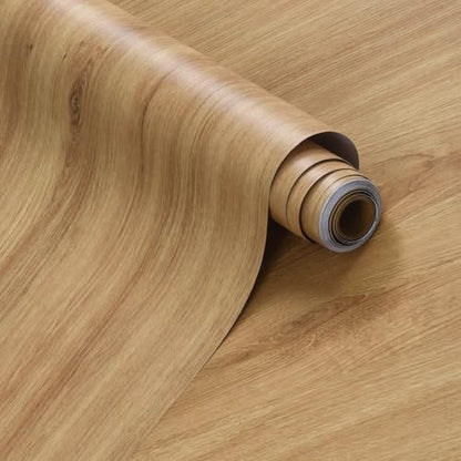 Wood Textured Peel and Stick Wallpaper Light Brown Wood Contact Paper