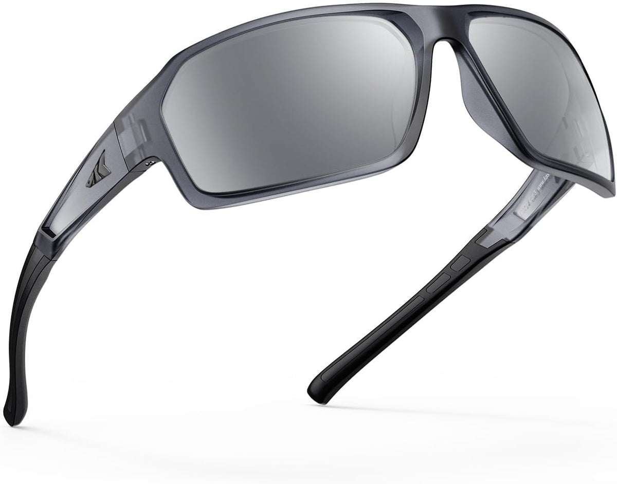 KastKing Chippewa Polarized Fishing Sunglasses, UV400 Protection Full Wrap Frame Sports Cycling Sunglasses, 1.0mm TAC Lenses