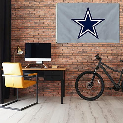 NFL Rico Industries Standard 3' x 5' Banner Flag Single Sided - Indoor or Outdoor - Home Décor