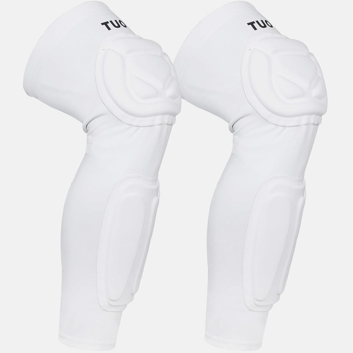 TUOY Knee Pad with Shin Guard Pads, Protective Shin/Knee Sleeve Support for Soccer, Football, Basketball, Wrestling, Volleyball (A Pair)