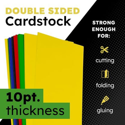 Hygloss Colored Poster Board 22 x 28, 50 Pack, Assorted Standard Colors