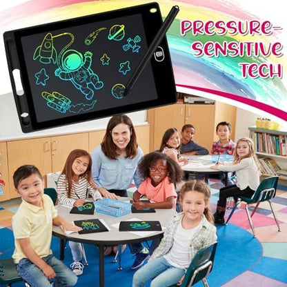 Zhehao 20 Pack 8.5 Inch LCD Writing Tablet Drawing Board,Black,Cute