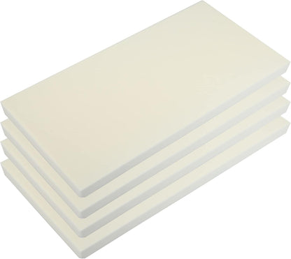 X AUTOHAUX 400x200x20mm 4pcs Car Garage Wall Guard Door Bumper Protector Anti Collision Waterproof White
