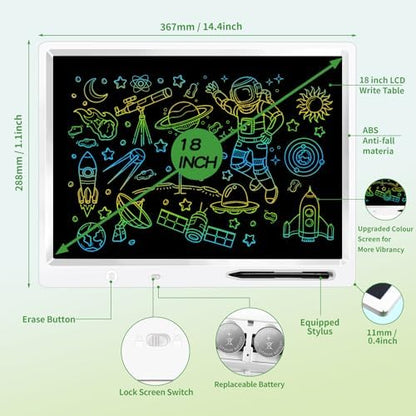 18 Inch LCD Writing Tablet, Large Drawing Pad for Kids & Adults