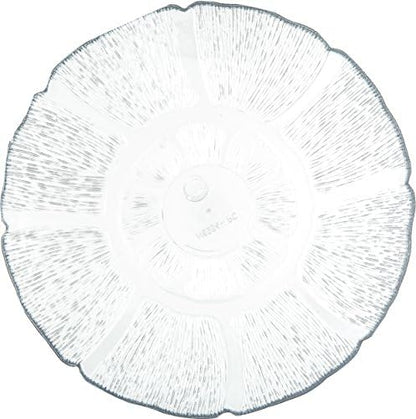Carlisle FoodService Products Petal Mist Plate, Heavy Duty Polycarbonate Dish for Serving, 7.5", 36 Count, Clear