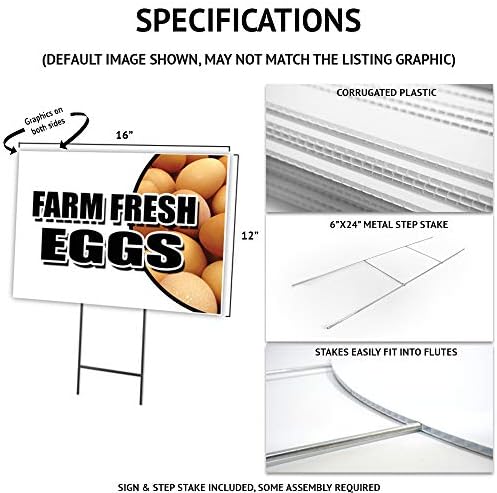 Maple Syrup 5 Pack of 12" x 16" Yard Sign & Stake | Advertise Your Business | Stake Included Image On Both Sides | Made in The USA