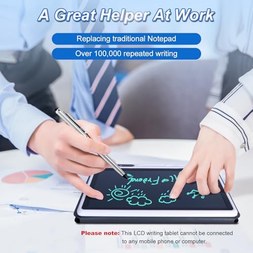 LCD Writing Tablet for Adults 10inch Electronic Reusable Board with Cover