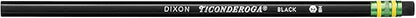 Ticonderoga Wood-Cased Pencils, 2 HB Soft, Black, 24 Count