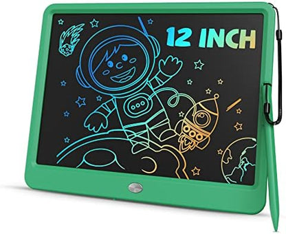 TEKFUN Toys 12" LCD Writing Tablet for Kids Ages 3–8, Drawing Tablet Toy for Boys & Girls, Easy Way to Keep Kids Busy, Mess-Free Doodle Board for Travel, Learning & Play