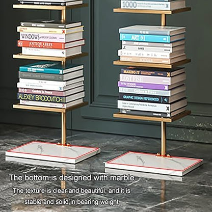 Modern Open Vertical Bookcase,Invisible Floating Storage Rack,Narrow Floor Standing Organizer for Small Spaces,Black-115cm/45.3in