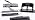 Swingline 2 Hole Punch, 20 Sheet Capacity Hole Puncher, Paper Punch, SmartTouch Low Effort Comfort Handle, Alignment Guide, Black & Gray (74135) (Pack of 6)