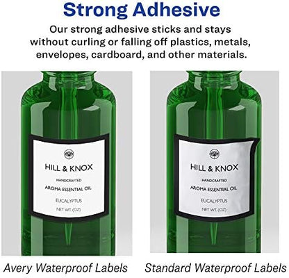 Avery® Printable Durable White Square Labels, Sure Feed® Technology, 1" x 1", Print-to-the-Edge, Waterproof Labels, Laser & Pigment-Based Inkjet Compatible, 1200 Total