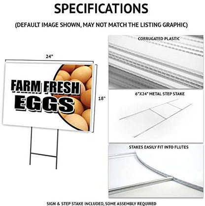 Maple Syrup 18"x24" Yard Sign & Stake | Advertise Your Business | Stake Included Image On Front Only | Made in The USA