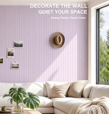 0.47" Thick Felt Pin Board 36"x24" Large Cork Board Alternative 6 Pack 11.81"x11.81"Felt Bulletin Board Wall Tiles Notice Board with 30 Pushpins for Home Office School(Fine-Light Purple)