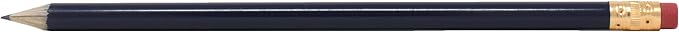 Pencil Guy Round Dark Blue Blank Sharpened Pencils
