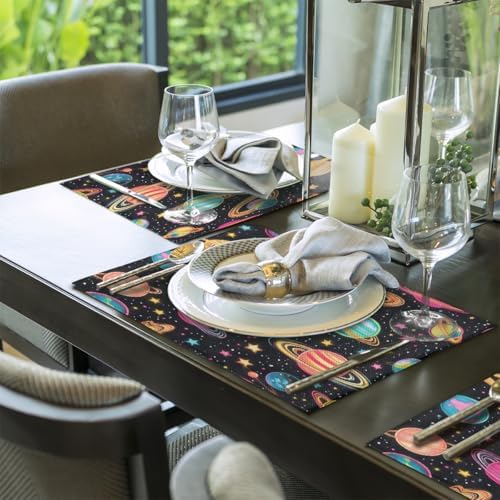Placemats Set of 4 Washable Linen Place Mats Cloth Table Mats 12x18 Inch