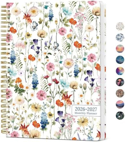 Monthly Planner 2026-2027, 18-Month Aesthetic Calendar, Jul 2026-Dec 2027