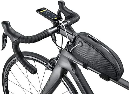 Topeak Fuel Tank Top Tube Bike Bag with Charging Cable Hole, Large – High-Capacity Frame-Mounted Storage for Energy Bars, Tools, and Electronics with Durable Nylon Build & Secure Strap Mount