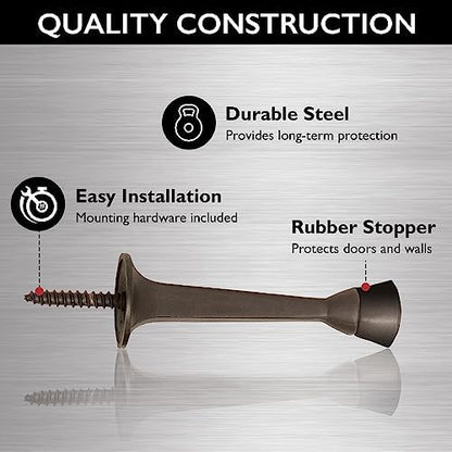 Design House Cast Door Stop, Oil Rubbed Bronze