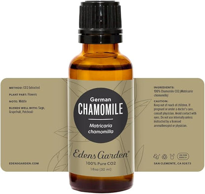 Edens Garden Chamomile- German CO2 Essential Oil- 100% Pure Premium Grade, Undiluted, Natural, Therapeutic, Aromatherapy, The Best for Diffuser, Skin, Face, Kid Safe 30 ml (1 fl oz)