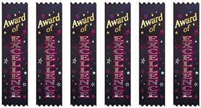 Beistle Award of Excellence Value Ribbons, 11/2 by 61/4-Inch, 30-Pack,Multicolored