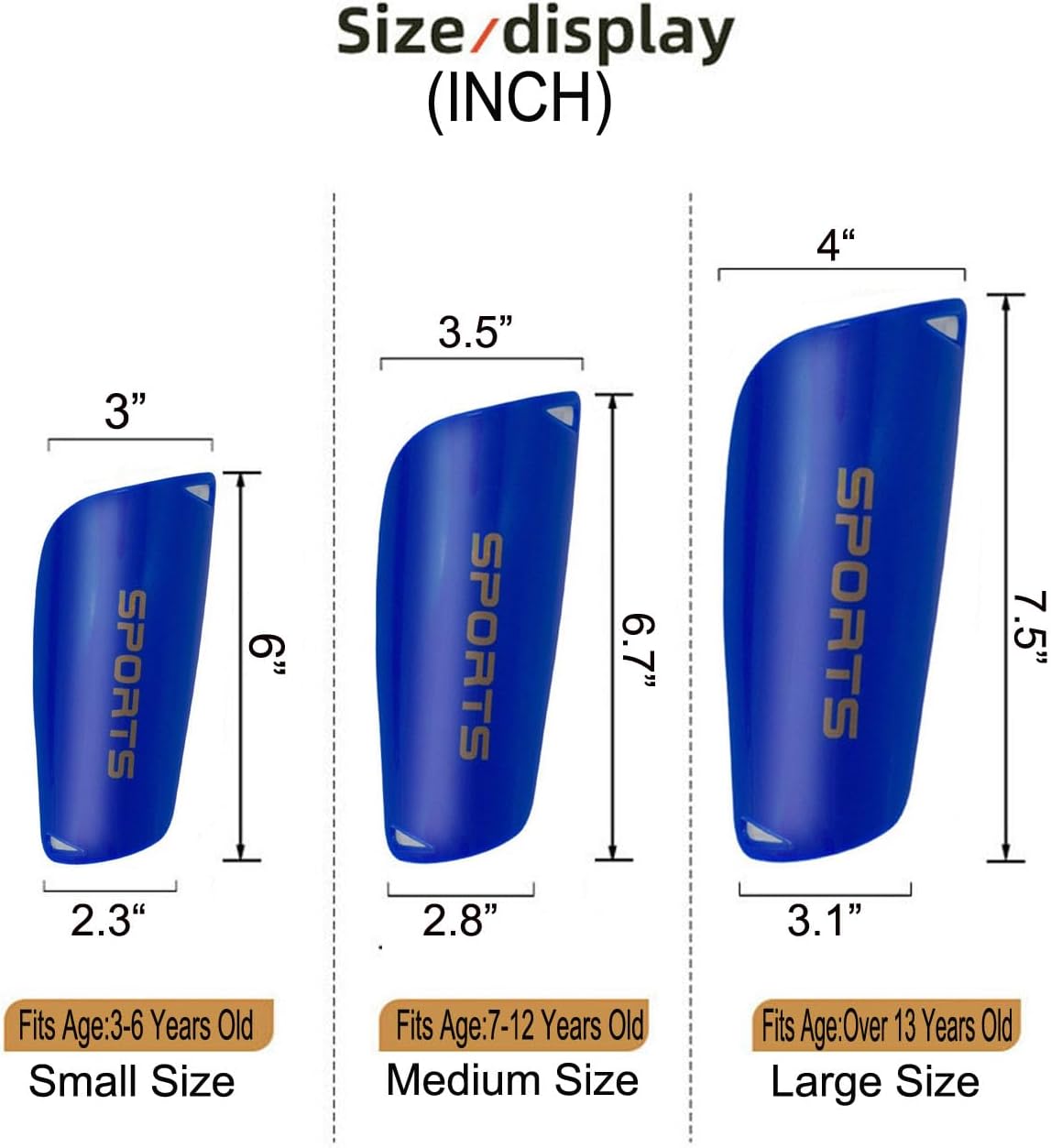 Soccer Shin Guards for Kid Youth Teen Adult - Shin Guards Sleeves with Inserted Pocket Cushion Protection Reduce Shocks and Injuries for TeamSports