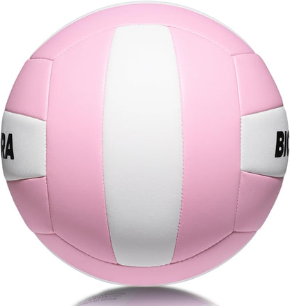 Softy Volleyball, Durable PU Leather,Waterproof Indoor Outdoor Soft Volleyball for Beach Game Gym Training (Official Size 5)