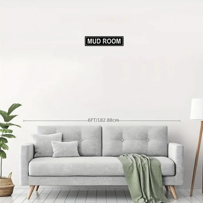 MUD ROOM Space Metal Tin Street Sign Bar Cafe Garage Cave Home Room Wall Bathroom Farmhouse Garden Porch Patio Decor, 16 x 4 Inch