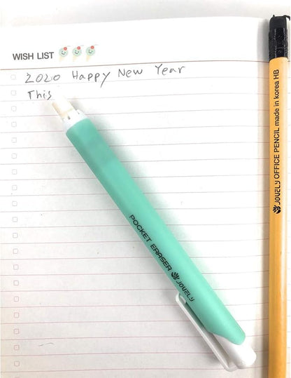 Mechanical Pocket Eraser Pen, Retractable Precision Eraser