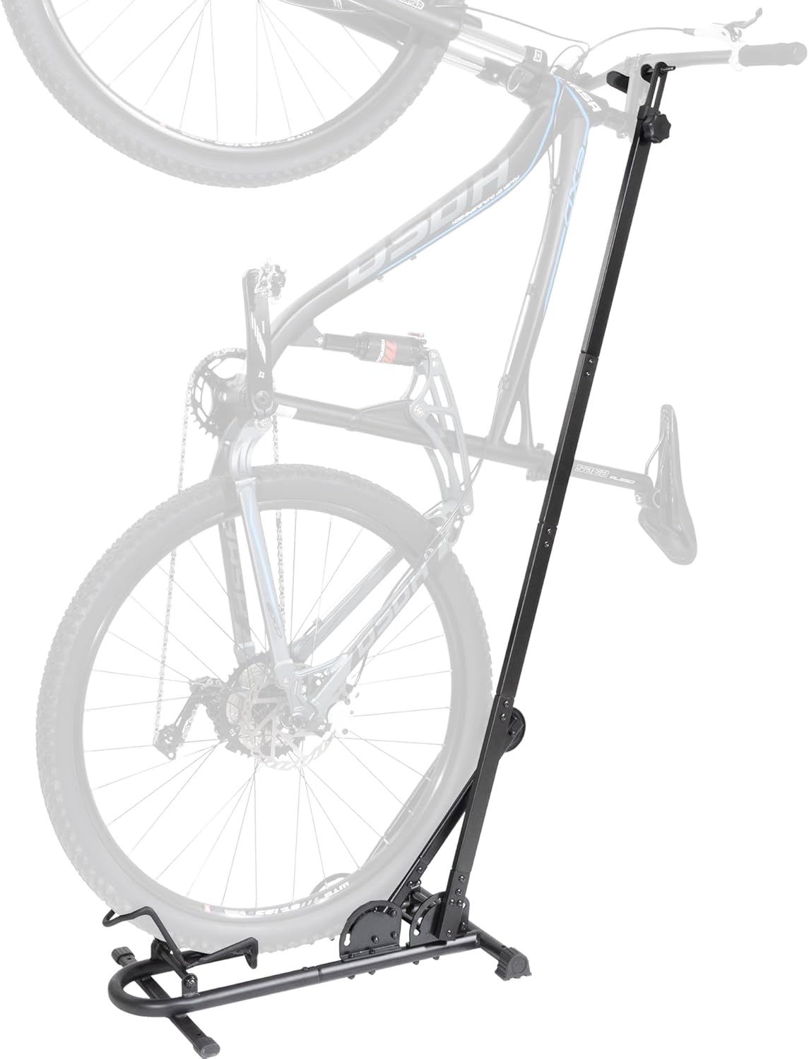 BIKE HAND Vertical Bike Floor Stand - Premium Quality Vertical & Horizontal Adjustable Bicycle Parking Rack - Store MTB Road Bikes Wheels Sizes up to 29"- with Stem Handlebar Stabilizer