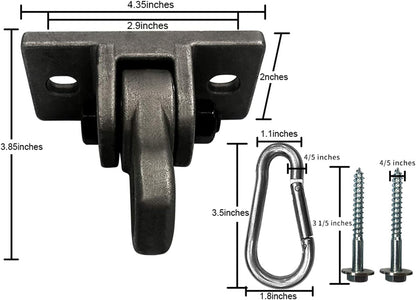 Heavy Duty Metal Color Swing Hangers Screws Bolts Included Over 5000 lb Capacity Playground Porch Yoga Seat Trapeze Wooden Sets Indoor Outdoor 2 Pack