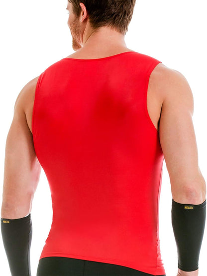 Insta Slim -Made in USA- Compression Tank-Top Shapewear for Men. Tummy Control Slimming Body-Shaper for Belly & Back Support