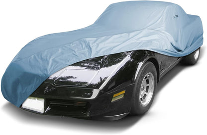 iCarCover Premium Car Cover for 1983-1996 Chevy Corvette C4 Heavy Duty Waterproof All Weather Automobiles Custom Fit Indoor Outdoor UV Snow Protection Covers with Straps and Bag
