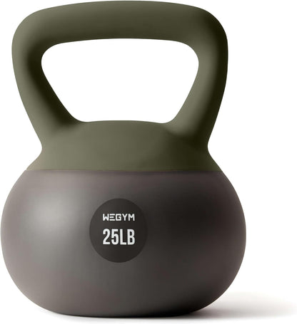 Soft Kettlebells with Cushioned Impact-Resistant Base and Anti-Slip, Wide-Grip Handle for Home Workouts, Weightlifting, and Full Body Strength Training