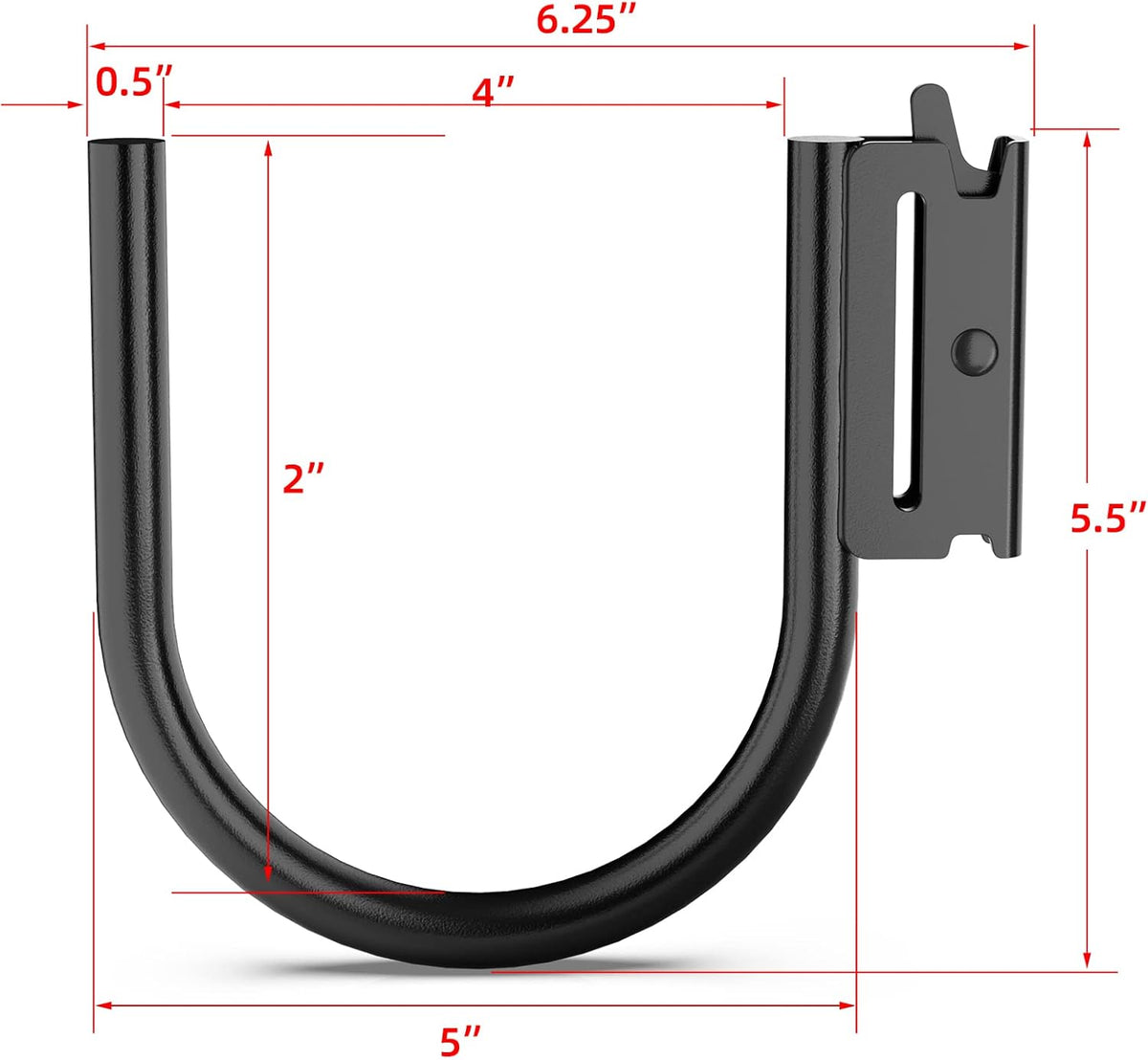 10PCS Heavy Duty E Track J Hooks，Large Steel 5" J Hook E Track Accessories for Enclosed Trailer,Workshop & Garage,Maximum Load 1400 Pounds(1/2" Diameter Solid Steel)