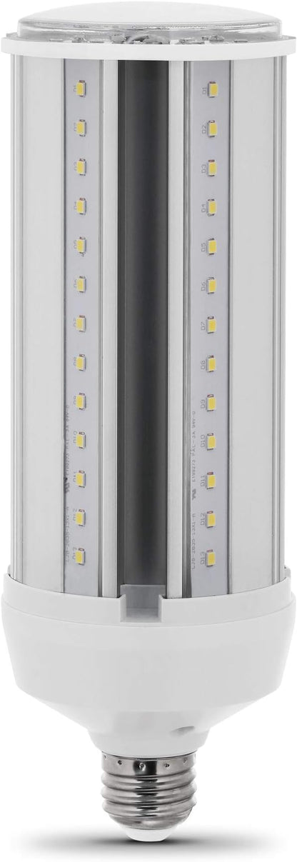 Feit Electric C4000/5K/LEDG2 300W Equivalent Mini Corn Bulb, Corn Cob High Output LED Light Bulb, E26 Base, 5000K Daylight, 3” x 3” x 7”