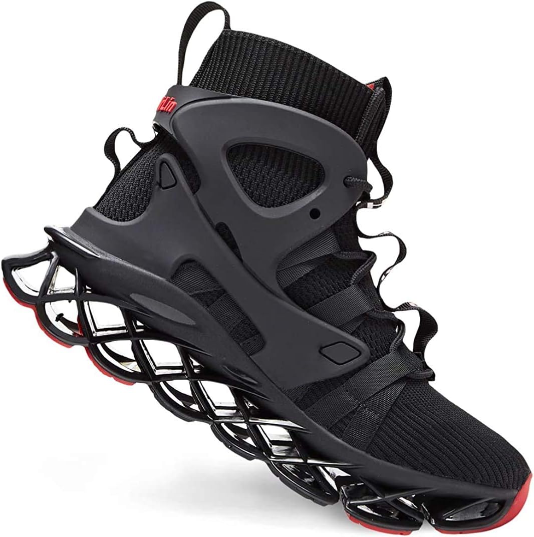 Hello MrLin Men's Running Shoes Non Slip Athletic Tennis Walking Blade Type Sneakers Hip Hop