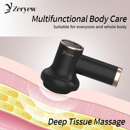 Cordless Cellulite Massager, Handheld Lymphatic Drainage Tool, Mini Body Sculpting Machine with 9 Speeds and 8 Massage Heads, Lymphatic Drainage Massage Tool for Legs Butt Belly Fat