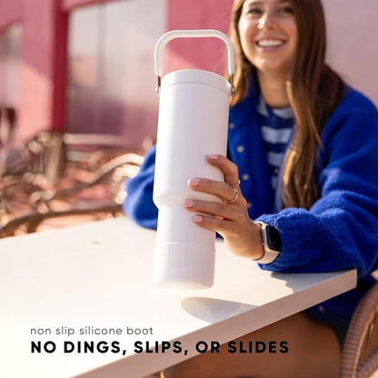 Simple Modern Trek Pivot | 40oz Flip Straw Tumbler with Handle | Water Bottle & Boot | Interchangeable Straw & Chug Lids | Insulated Stainless Steel Jug | Gym Sports Outdoors | Bellini