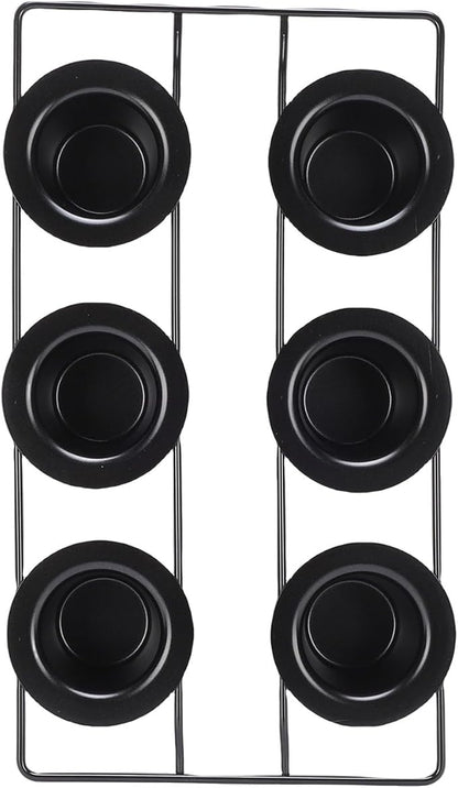 6 Cup Popover Pan, Deep Non Stick Popover Pans, Sturdy Carbon Steel Round Cupcake Pan for Pudding Muffins Baking, Easy to Clean
