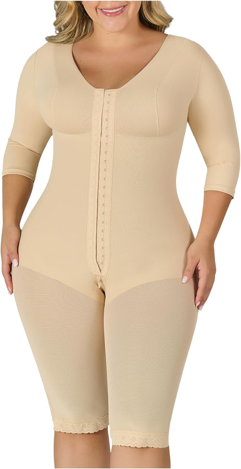 M&D Full Body Faja for Women | Fajas Colombianas Moldeadoras Post Surgery – Stage 2 Faja for Tummy Tuck, Lipo 360 & BBL