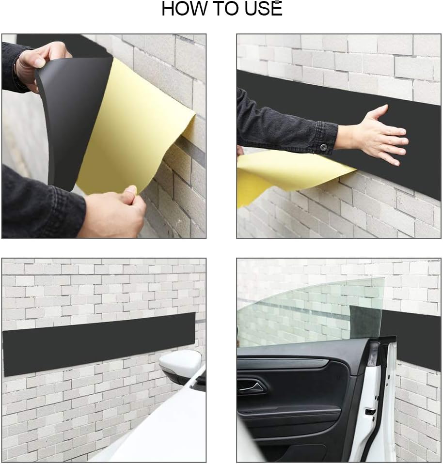 Car Door Protector Bump Body Guard,2 Pack 79"x 8"x 1/6" Foam Garage Wall Protector Waterproof Foam Protector Protecting Your Car Doors