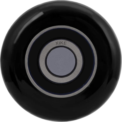 XiKe 12 Pack Black 2" Nylon Garage Door Roller 4" Stem, Quiet/Durable and High Load, Use 6200-2RS Double Seals Precision Bearings.