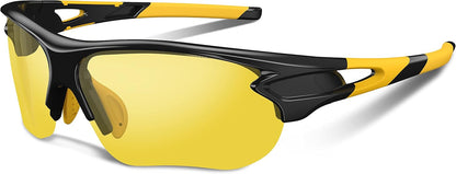 BEACOOL Polarized Sports Sunglasses for Men Women Youth Baseball Fishing Cycling Running Golf Motorcycle Tac Glasses UV400