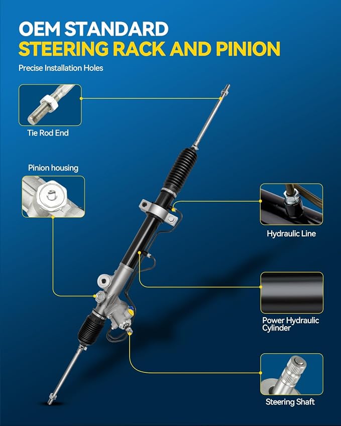 PHILTOP Power Steering Rack and Pinion Assembly Compatible with 2004-2008 Maxima, 2002-2006 Altima 3.5L Replace 26-3014, 263014, 49001ZB010, 49521N